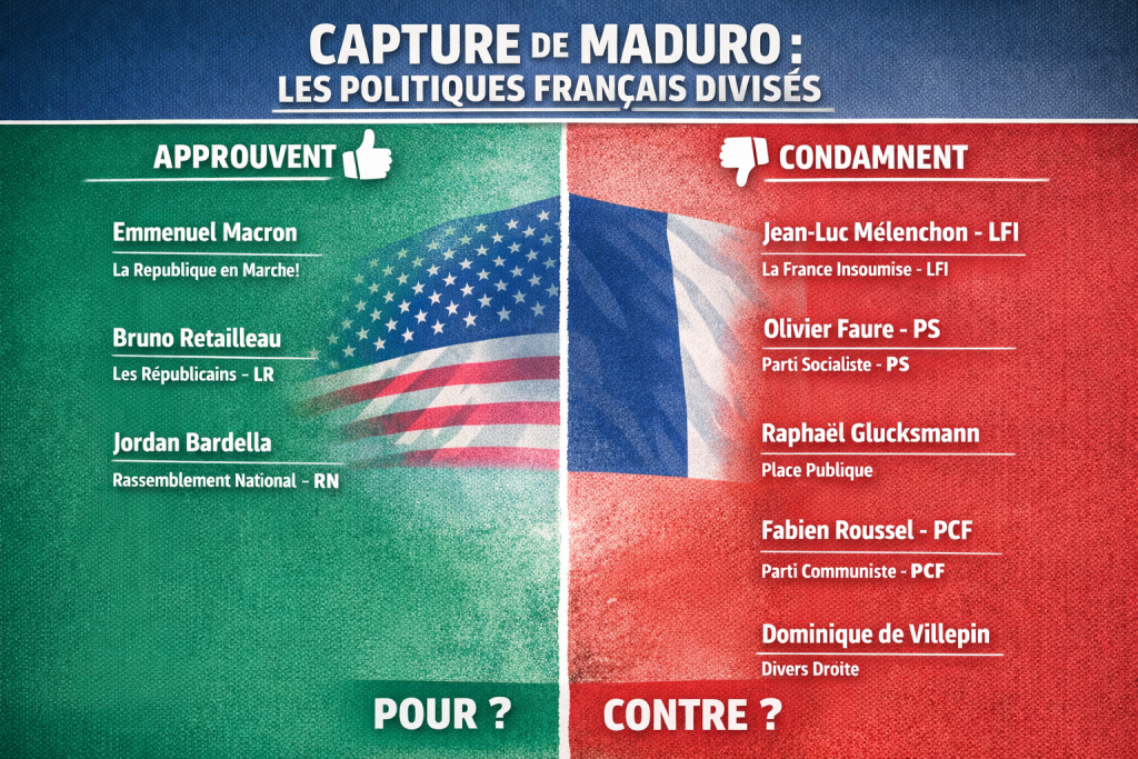 Venezuela : la capture revendiquée de Nicolas Maduro par Washington déclenche une salve de réactions en France 14 Venezuela la capture revendiquée de Nicolas Maduro par Washington déclenche une salve de réactions en France